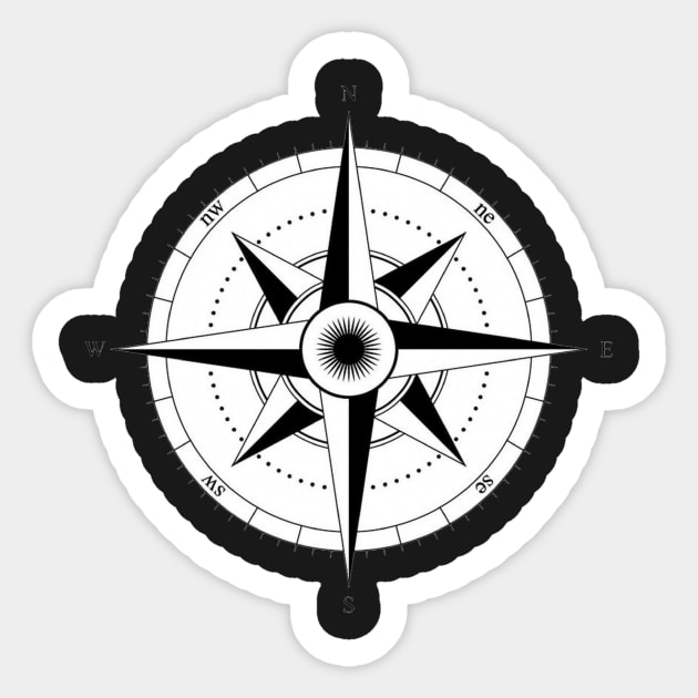 Compass Sticker by Risland